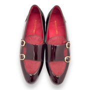 Double Monk Strap Patent Loafer
