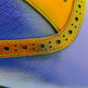 Two Tone Cap Toe Lace Up