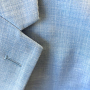 3pc Sky Sharkskin Suit - Augustino Luxe