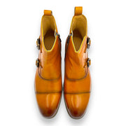 Ankle-High Double Monk Strap Boot