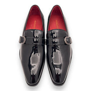 Black Patent Leather Slip-On Tuxedo Shoe