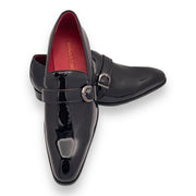 Black Patent Leather Slip-On Tuxedo Shoe