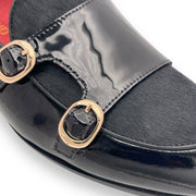 Double Monk Strap Patent Loafer