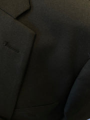 3pc Black Sharkskin Suit - Augustino Luxe