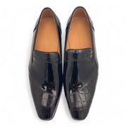 Two Tone Croc Embossed Loafer