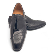 Two Tone Croc Embossed Loafer